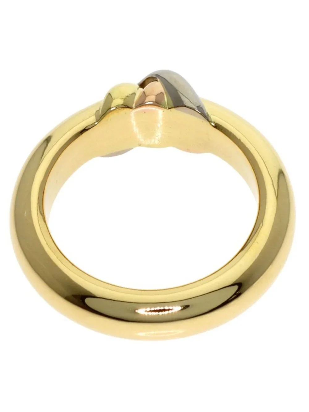 Cartier Trinity Red 50 Ring 18k Yellow Gold 18k Pink White